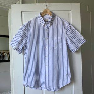 Club Monaco Slim Fit Short Sleeve Button Down